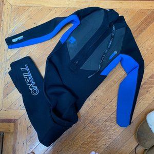 Kids O’Neill 3.2 Reactor Super Seal blue/black full body wetsuit size 16
